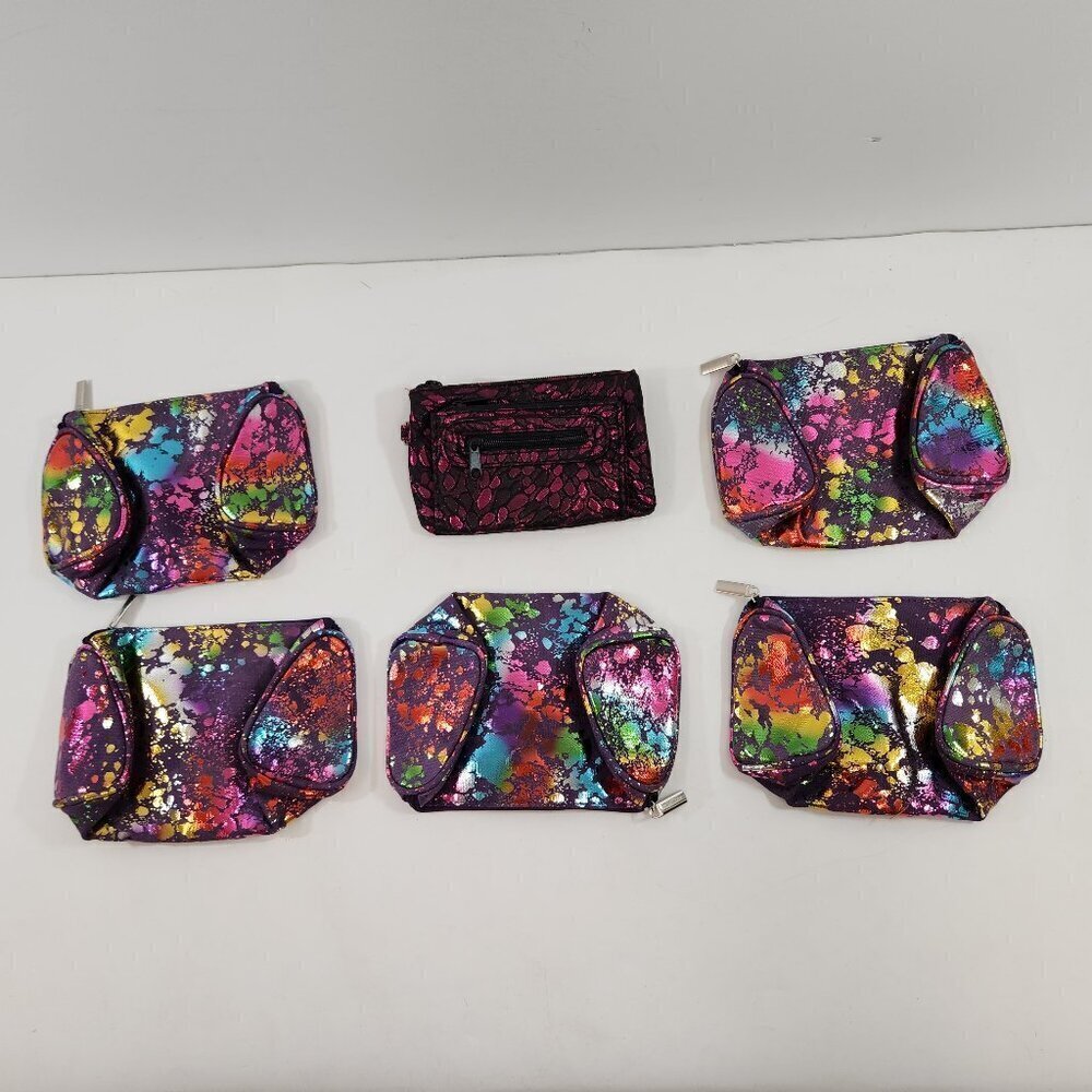 Avon Cosmetic Bags Lot of 6 Mosaic Effects New